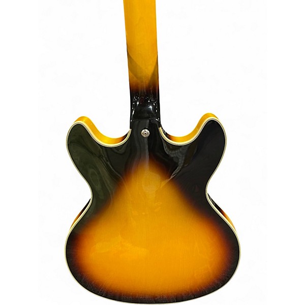 Used D'Angelico Premier Series DC Sunburst Hollow Body Electric Guitar