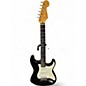 Used 2015 Fender American Custom Deluxe Stratocaster Ebony Transparent Solid Body Electric Guitar thumbnail