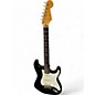 Used 2015 Fender American Custom Deluxe Stratocaster Ebony Transparent Solid Body Electric Guitar