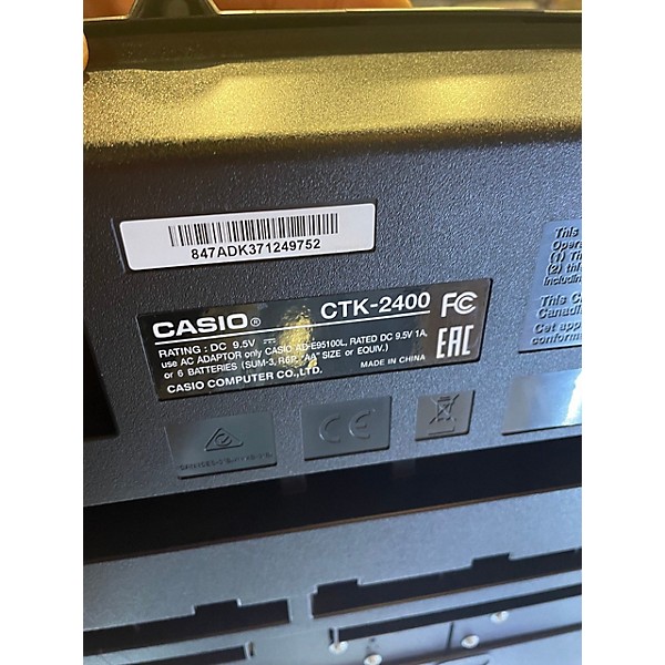Used Casio CTK2400 61-Key Portable Keyboard