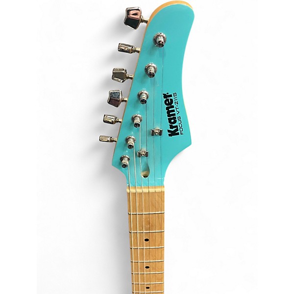 Used Kramer Focus VT211S Blue Solid Body Electric Guitar