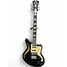 Used D'Angelico PREMIER BEDFORD Black Hollow Body Electric Guitar