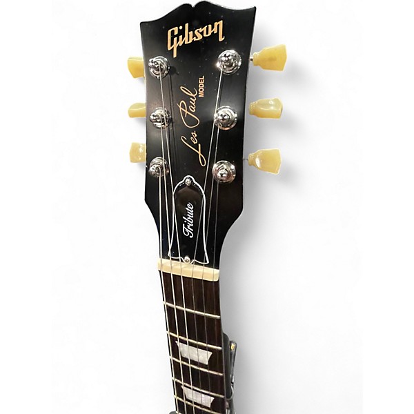 Used 2022 Gibson Les Paul 60s Tribute T 2 Tone Sunburst Solid Body Electric Guitar