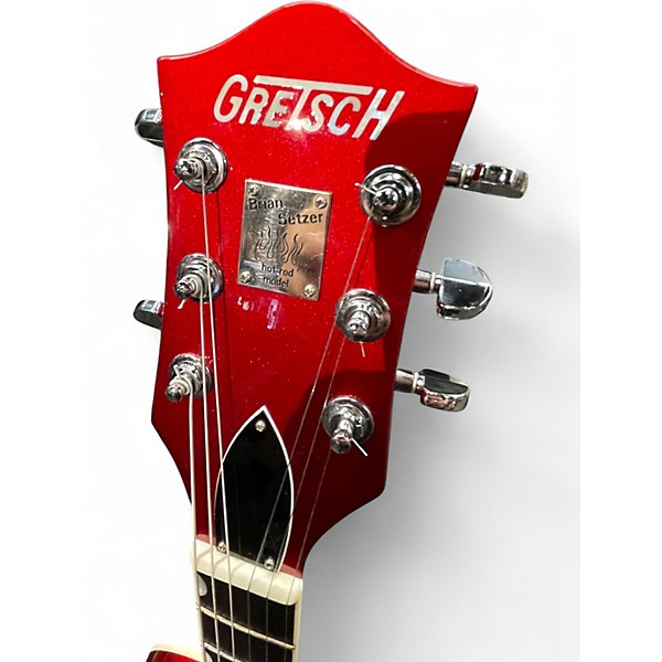 Used 1999 Gretsch Guitars 6120SH Chrome Red Metallic Hollow Body Electric Guitar