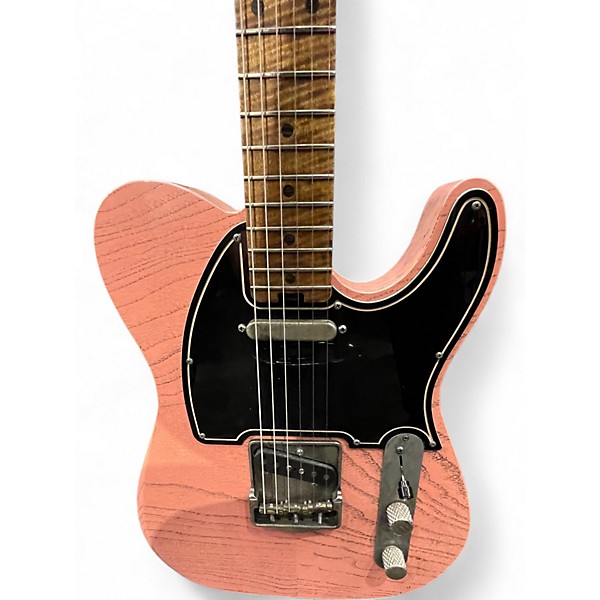 Used 2022 Lucky Dog HUBBA BUBBA Shell Pink Solid Body Electric Guitar