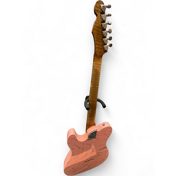 Used 2022 Lucky Dog HUBBA BUBBA Shell Pink Solid Body Electric Guitar