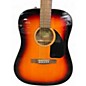 Used Fender CD-60 Dread 3 Color Sunburst Acoustic Guitar