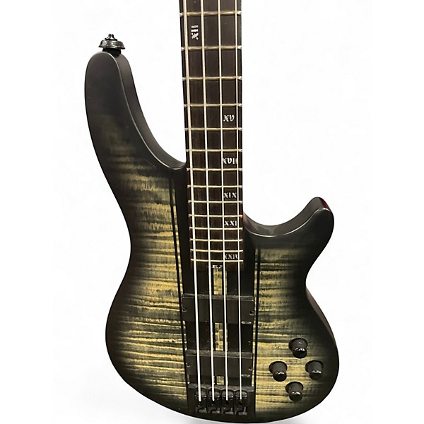Used Schecter Guitar Research C-4 GT Satin Charcoal Burst Electric Bass Guitar