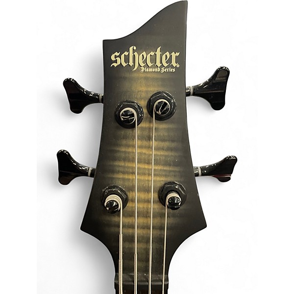 Used Schecter Guitar Research C-4 GT Satin Charcoal Burst Electric Bass Guitar
