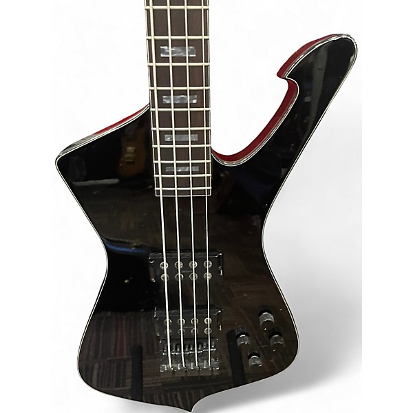 Used Ibanez ICB-300EX Iceman Black Electric Bass Guitar