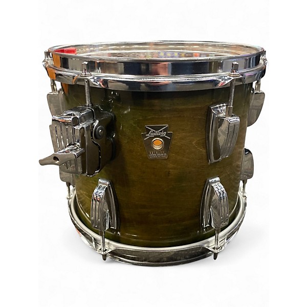 Used Ludwig 5 Piece CLASSIC MAPLE GREEN LACQUER Drum Kit