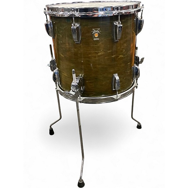 Used Ludwig 5 Piece CLASSIC MAPLE GREEN LACQUER Drum Kit