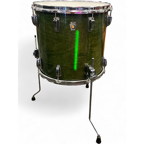 Used Ludwig 5 Piece CLASSIC MAPLE GREEN LACQUER Drum Kit