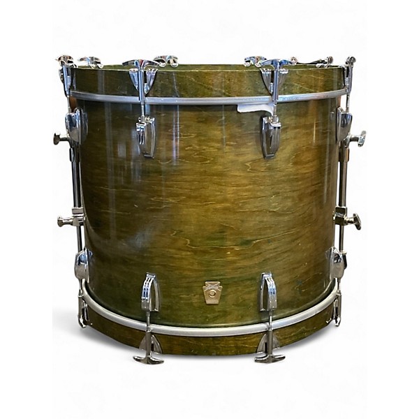Used Ludwig 5 Piece CLASSIC MAPLE GREEN LACQUER Drum Kit