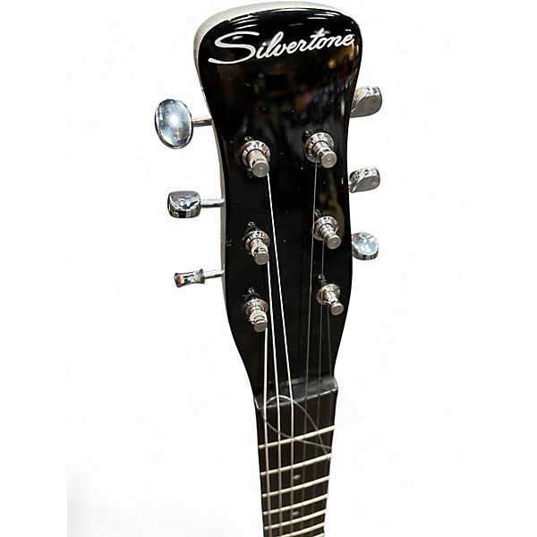 Used Silvertone 1303/U2 Silverburst Solid Body Electric Guitar