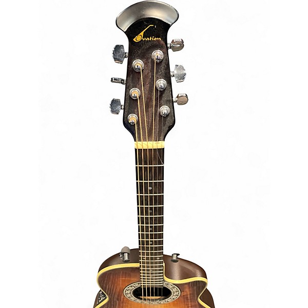 Used Ovation 386T SUNBURST Acoustic Electric Guitar