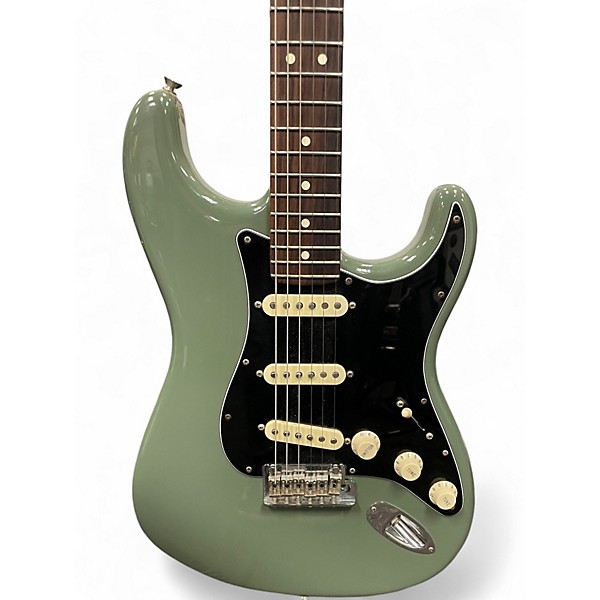 Used Fender American Professional Stratocaster SSS Antique olive Solid Body Electric Guitar