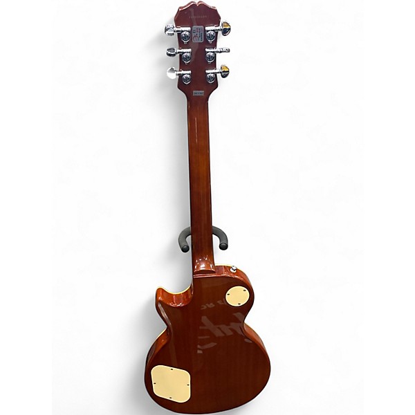Used Epiphone Les Paul Classic Trans Amber Solid Body Electric Guitar