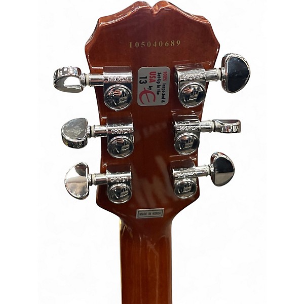 Used Epiphone Les Paul Classic Trans Amber Solid Body Electric Guitar