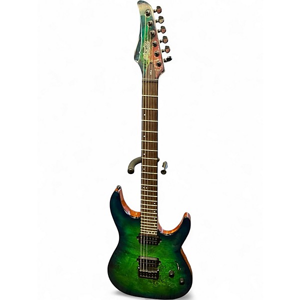 Used 2020s Schecter Guitar Research CR-6 AQUABURST Solid Body Electric Guitar