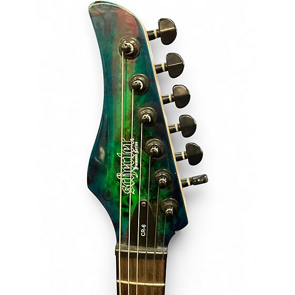 Used 2020s Schecter Guitar Research CR-6 AQUABURST Solid Body Electric Guitar