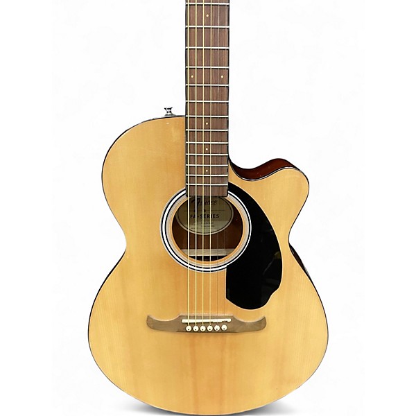 Used Fender FA135CE Concert Natural Acoustic Electric Guitar