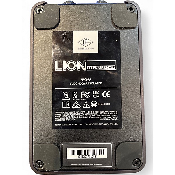 Used Universal Audio lion 68 super lead amp Effect Pedal