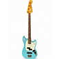 Used Fender Mustang Bass Blue Electric Bass Guitar thumbnail