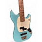 Used Fender Mustang Bass Blue Electric Bass Guitar