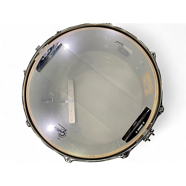 Used Gretsch Drums 14X5.5 Mike Johnston Snare Satin Black Drum