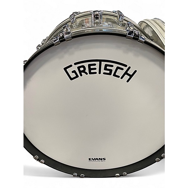 Used Gretsch Drums 3 Piece USA Custom Brooklyn Grey Oyster Drum Kit