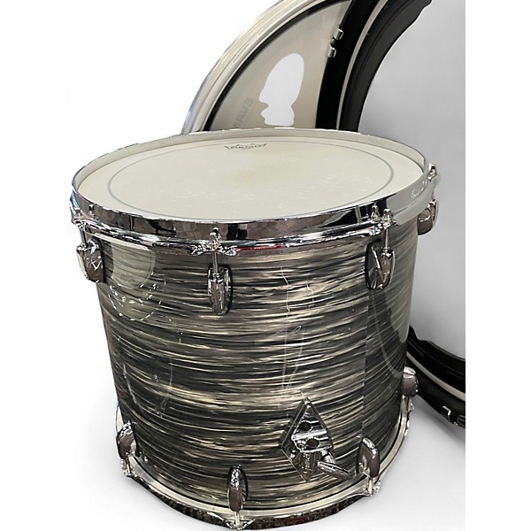 Used Gretsch Drums 3 Piece USA Custom Brooklyn Grey Oyster Drum Kit