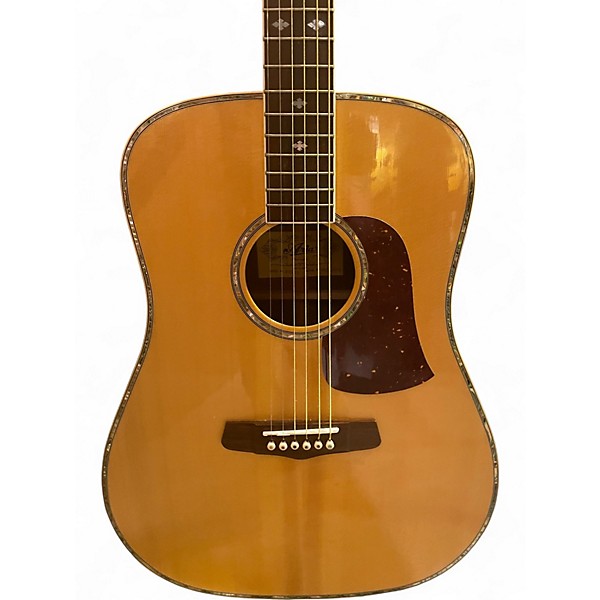 Used Aria AW930 Left Handed Natural Acoustic Guitar