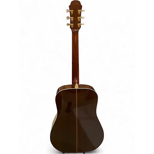 Used Aria AW930 Left Handed Natural Acoustic Guitar