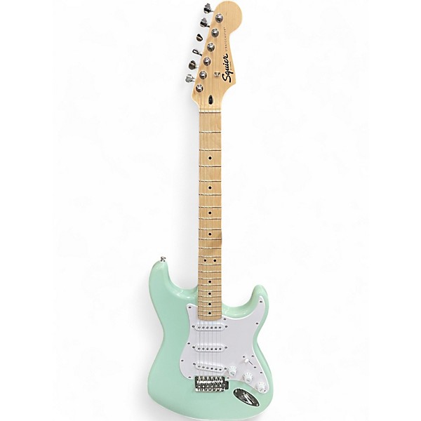 Used Squier sonic stratocaster LE Surf Green Solid Body Electric Guitar