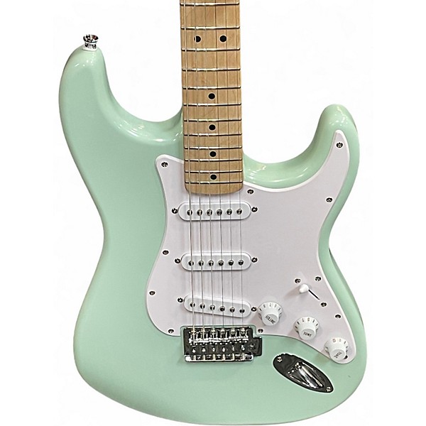 Used Squier sonic stratocaster LE Surf Green Solid Body Electric Guitar