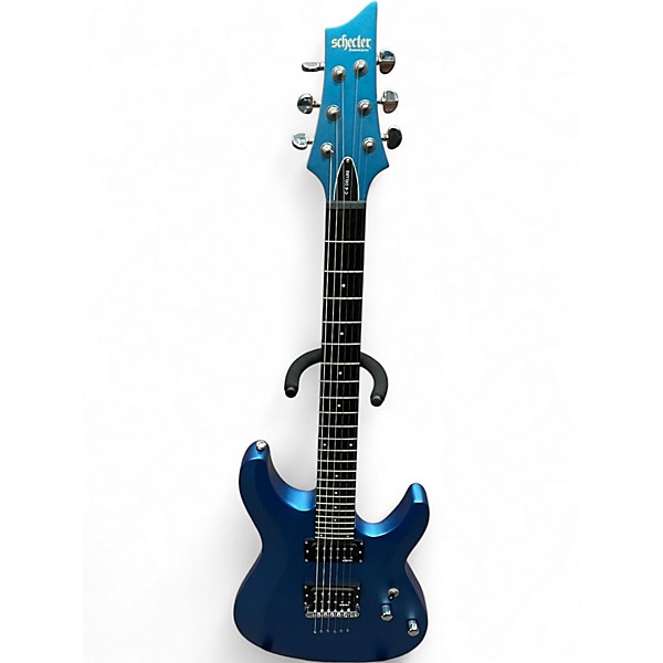 Used Schecter Guitar Research C-6 DELUXE Blue Sapphire Solid Body Electric Guitar