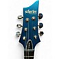 Used Schecter Guitar Research C-6 DELUXE Blue Sapphire Solid Body Electric Guitar