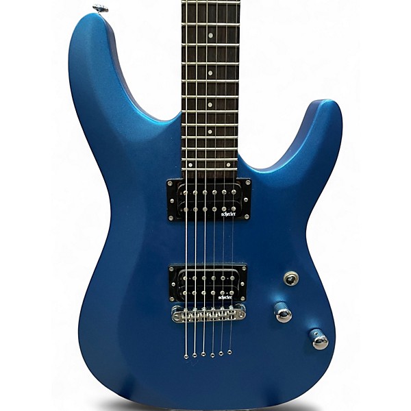 Used Schecter Guitar Research C-6 DELUXE Blue Sapphire Solid Body Electric Guitar