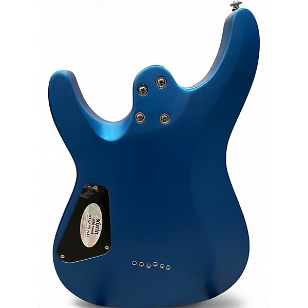Used Schecter Guitar Research C-6 DELUXE Blue Sapphire Solid Body Electric Guitar