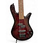 Used Spector NS2A Trans Red Electric Bass Guitar
