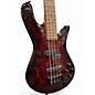 Used Spector NS2A Trans Red Electric Bass Guitar