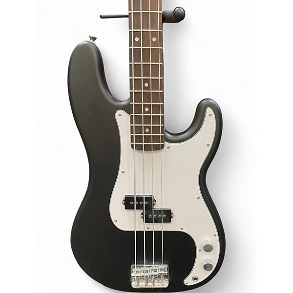 Used Squier Precision Bass Flat Black Electric Bass Guitar