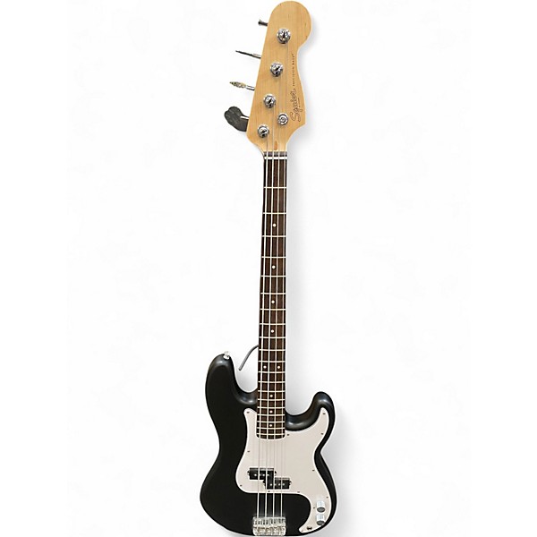 Used Squier Precision Bass Flat Black Electric Bass Guitar