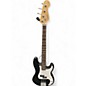 Used Squier Precision Bass Flat Black Electric Bass Guitar