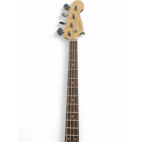 Used Squier Precision Bass Flat Black Electric Bass Guitar