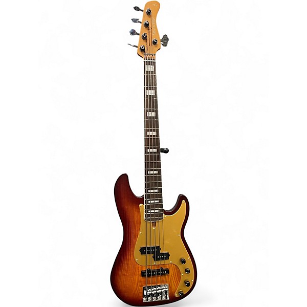Used 2025 Sire Marcus Miller P7 Swamp Ash Sandblasted 5 String Sunburst Electric Bass Guitar
