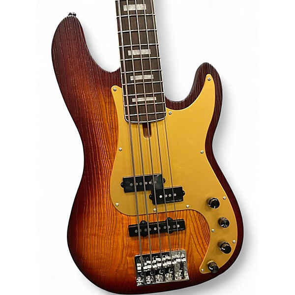 Used 2025 Sire Marcus Miller P7 Swamp Ash Sandblasted 5 String Sunburst Electric Bass Guitar