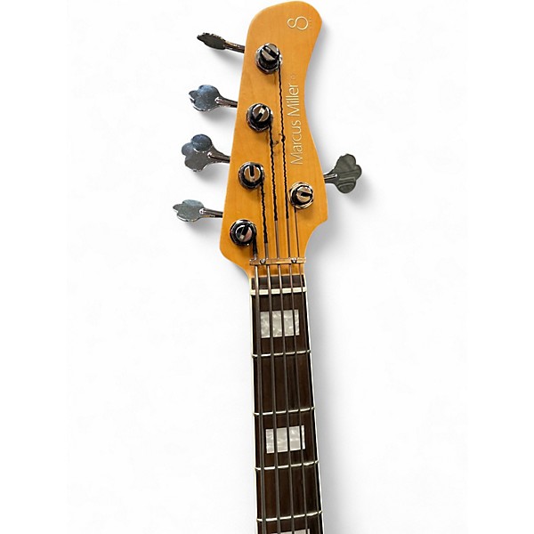 Used 2025 Sire Marcus Miller P7 Swamp Ash Sandblasted 5 String Sunburst Electric Bass Guitar
