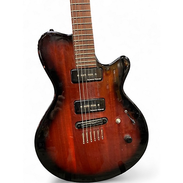 Used Godin LG P90 Edge Burst Solid Body Electric Guitar